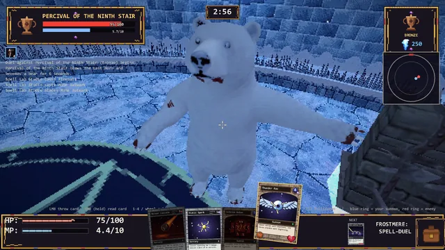 A polar bear charges at you