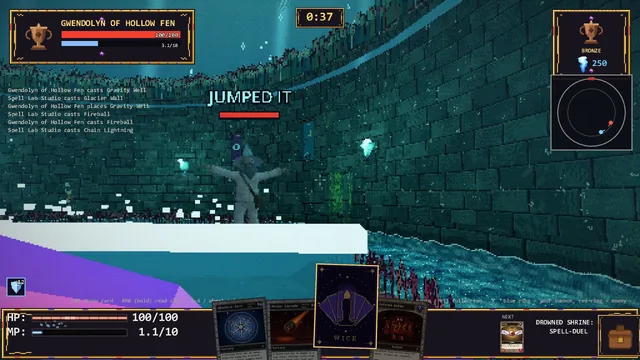 The Drowned shrine: jump the wave